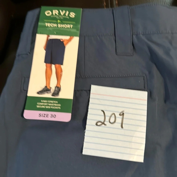 NWT Orvis Men's Tech Shorts Navy Blue Size 30 - Picture 5 of 7